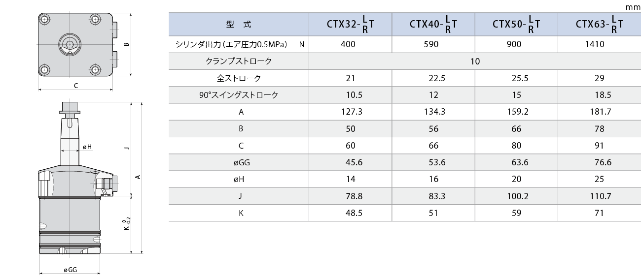 CTX-T外形図 