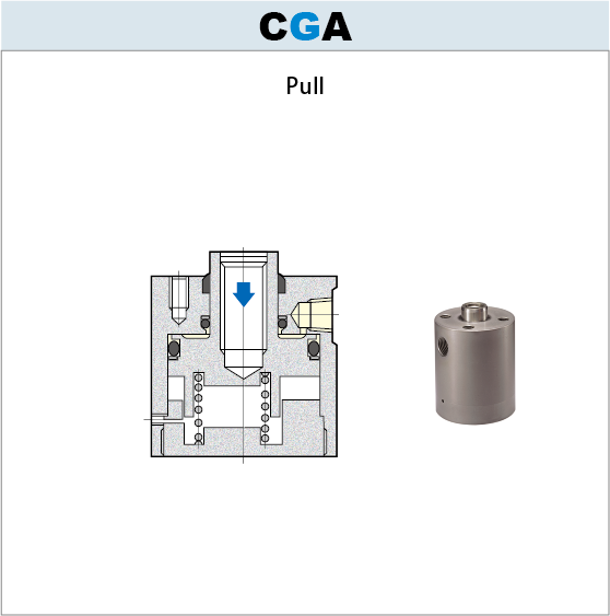 25MPa Clamp cylinder CGA