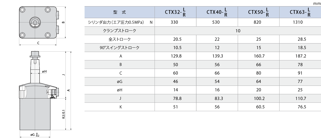 CTX外形図 